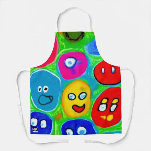 Abstrakter Pet Rock Schürze (Vorderseite)