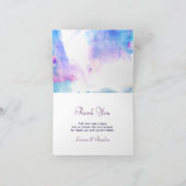 Abstrakter Pfau, Wasserfarbe Danke, Karten (Innenseite)