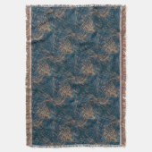 Abstrakter Pfauenwurf Decke (Vorderseite Vertikal)