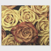 Abstrakter Pfirsich-FarbRosen-Garten-elegantes Geschenkpapier (Flach)