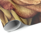 Abstrakter Pfirsich-FarbRosen-Garten-elegantes Geschenkpapier (Rolleneckpunkt)