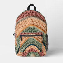 Abstrakter Pfirsich-Salbei-Teal-Regenbogen-Bogen-R