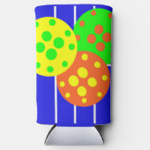 Abstrakter Pickleball Selters Dosenkühler (Vorderseite)