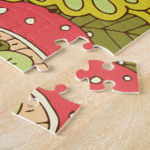 Abstrakter Pilzwald: Kunstmuster Puzzle (Seite)