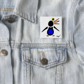 Abstrakter Pinguinquadrat Button (Beispiel)