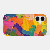 Abstrakter Pinsel iPhone 16 Hülle (Rückseite (Horizontal))