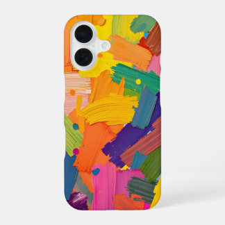 Abstrakter Pinsel iPhone 16 Hülle