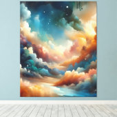 Abstrakter Pinsel Leinwanddruck (Insitu (Holzboden))