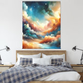 Abstrakter Pinsel Leinwanddruck (Insitu (Schlafzimmer))