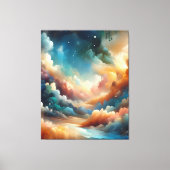 Abstrakter Pinsel Leinwanddruck (Vorderseite)