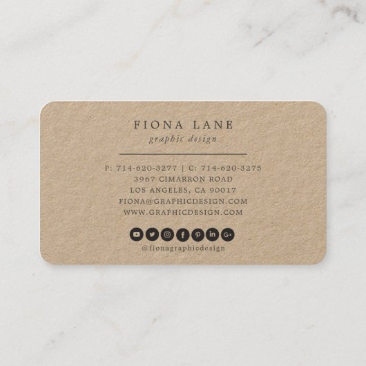 Abstrakter Pinsel Pinsel Pinselstrich Visitenkarte (Rückseite)