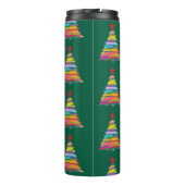 Abstrakter Pinselbaum Thermosbecher (Rückseite)