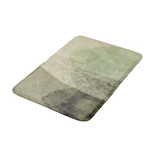 abstrakter Pinselstrich Badematte (Schrägansicht)