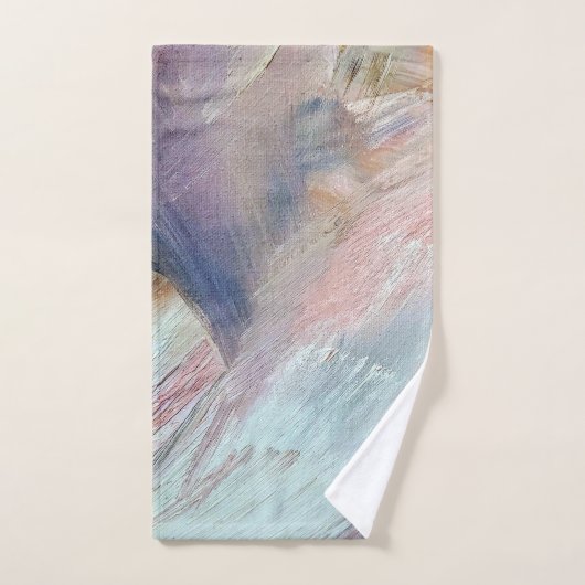 Abstrakter Pinselstrich Badhandtuch Set (Handtuch)