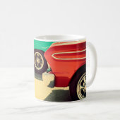 Abstrakter Pinselstrich Floral nahtlos Patternabst Kaffeetasse (VorderseiteRechts)