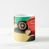 Abstrakter Pinselstrich Floral nahtlos Patternabst Kaffeetasse (Mittel)