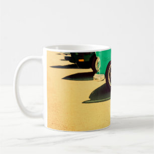 Abstrakter Pinselstrich Floral nahtlos Patternabst Kaffeetasse