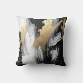 Abstrakter Pinselstrich Kissen