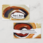 Abstrakter Pinselstrich-Kunstmanager für Rost-Wass Visitenkarte (Vorne/Hinten)