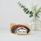 Abstrakter Pinselstrich-Kunstmanager für Rost-Wass Visitenkarte (Stehend Vorderseite)