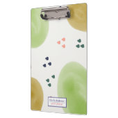 Abstrakter Pinselstrich mit Erdfarbe Klemmbrett (Links)