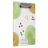 Abstrakter Pinselstrich mit Erdfarbe Klemmbrett (Rechts)