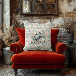 Abstrakter Pinselstrich mit Pinselspitze Kissen