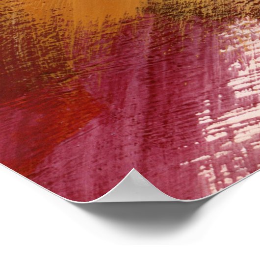 Abstrakter Pinselstrich Poster (Ecke)