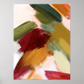 Abstrakter Pinselstrich Poster (Vorne)