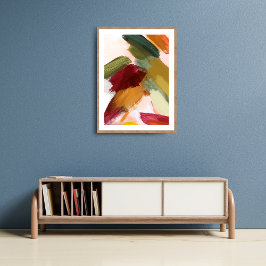 Abstrakter Pinselstrich Poster