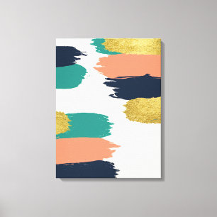 Abstrakter Pinselstrich Schlaganfall Leinwand Art