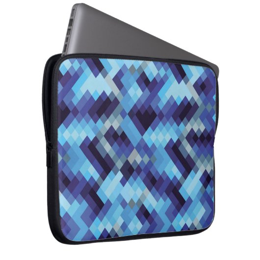 abstrakter Pixelmuster-Hintergrundpixel, abstrakt, Laptopschutzhülle (Vorne Rechts)