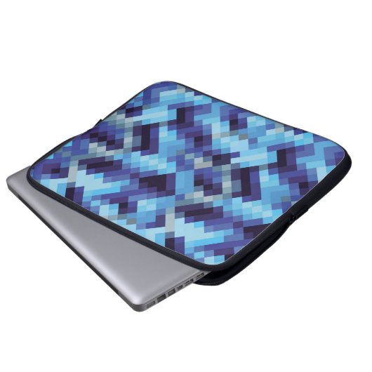 abstrakter Pixelmuster-Hintergrundpixel, abstrakt, Laptopschutzhülle (Vorne Knopf)