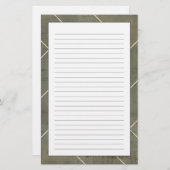 Abstrakter Plan mit geometrischen Formen Briefpapier (Vorne/Hinten)