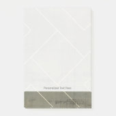 Abstrakter Plan mit geometrischen Formen Post-it Klebezettel (Vorderseite)