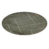 Abstrakter Plan mit geometrischen Formen Schneidebrett (Ecke)