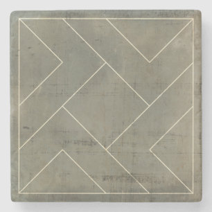 Abstrakter Plan mit geometrischen Formen Steinuntersetzer