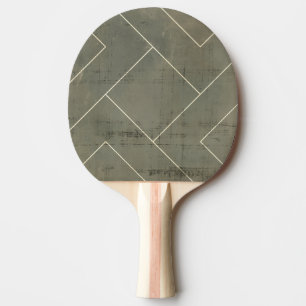Abstrakter Plan mit geometrischen Formen Tischtennis Schläger