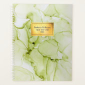 Abstrakter Planer für Green und Gold Foil (Vorderseite)