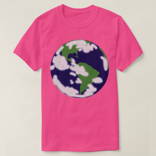 Abstrakter Planet Erde T-Shirt (Design vorne)