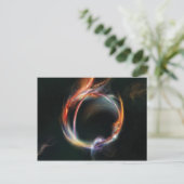 Abstrakter Planet Postkarte (Stehend Vorderseite)