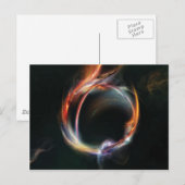 Abstrakter Planet Postkarte (Vorne/Hinten)