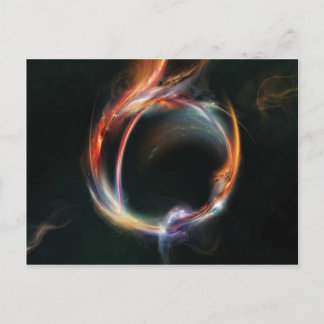 Abstrakter Planet Postkarte