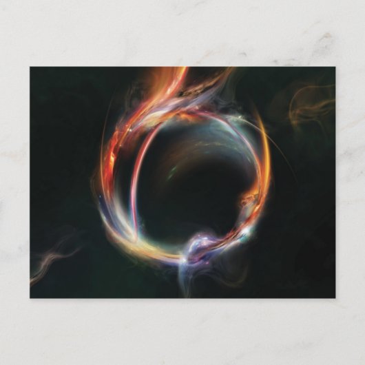 Abstrakter Planet Postkarte (Vorderseite)
