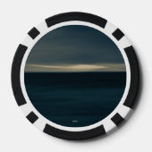 Abstrakter Pokerjeton Pokerchips (Rückseite)