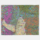 Abstrakter Polar Fleecedecke (Vorderseite (Horizontal))