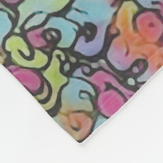 Abstrakter Polar Fleecedecke (Ecke)