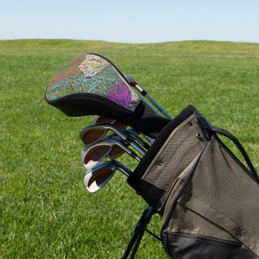 Abstrakter Polar Golf Headcover (In SItu)