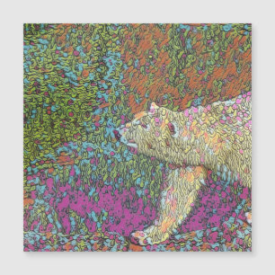 Abstrakter Polar Magnetkarte