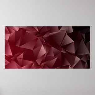 Abstrakter, polarer Hintergrund. triangulierte Tex Poster